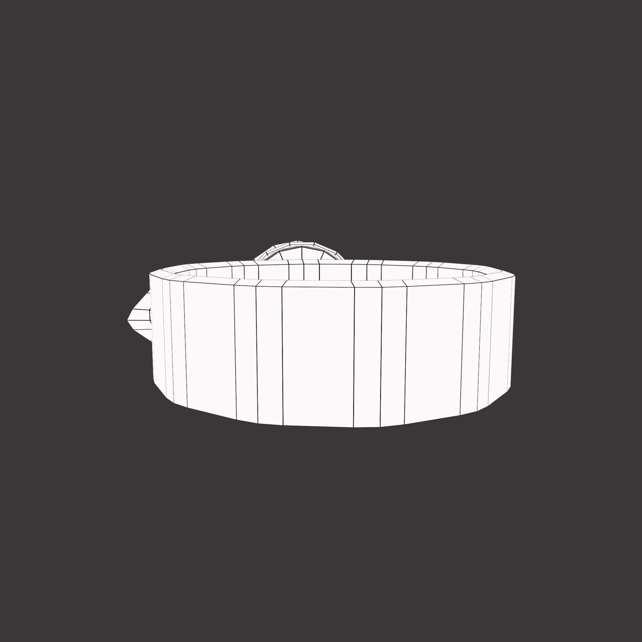 Medieval Ring Free low-poly 3D model_51