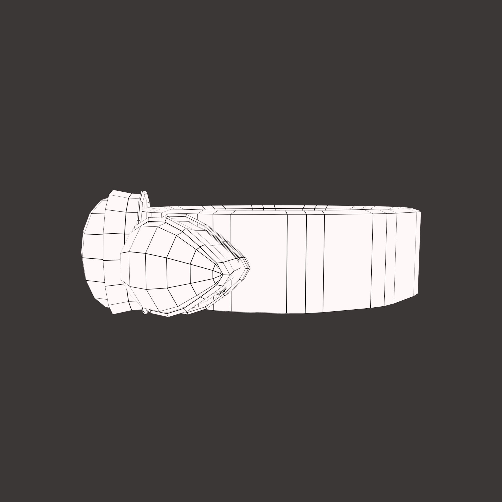 Medieval Ring Free low-poly 3D model_45