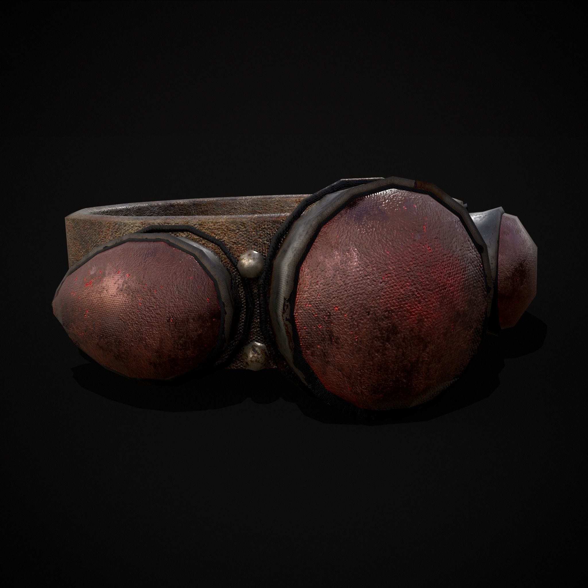 Medieval Ring Free low-poly 3D model_19