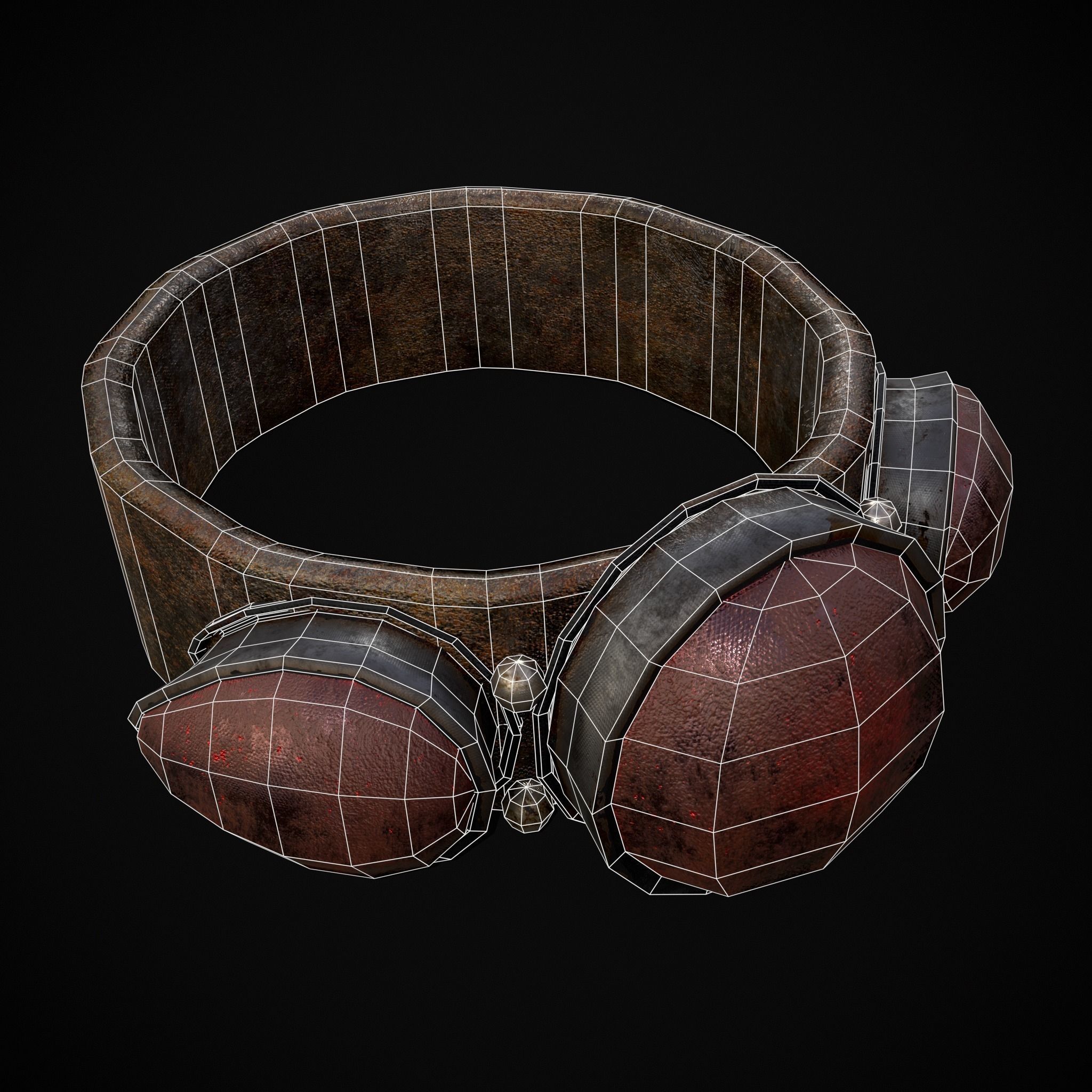 Medieval Ring Free low-poly 3D model_2
