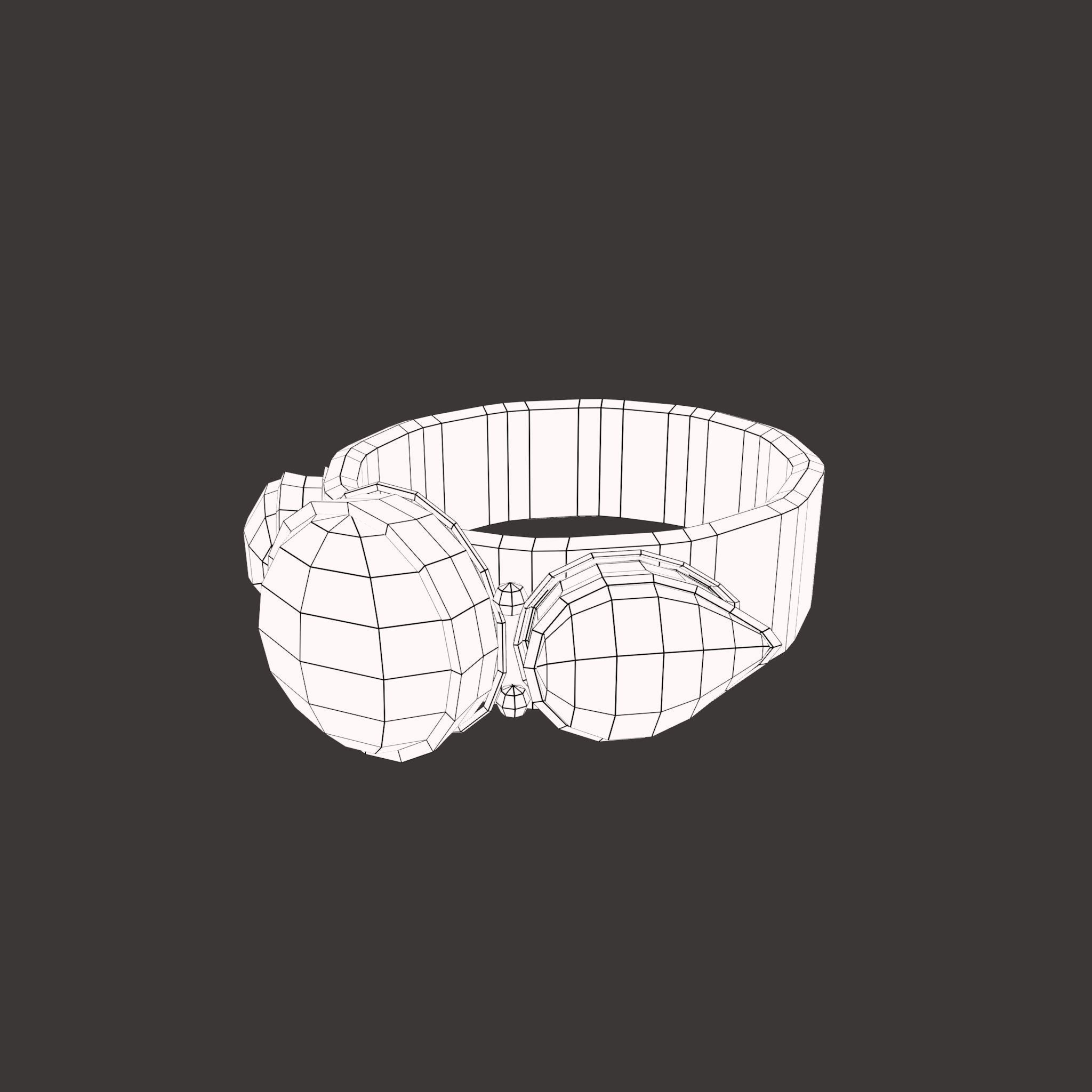 Medieval Ring Free low-poly 3D model_44