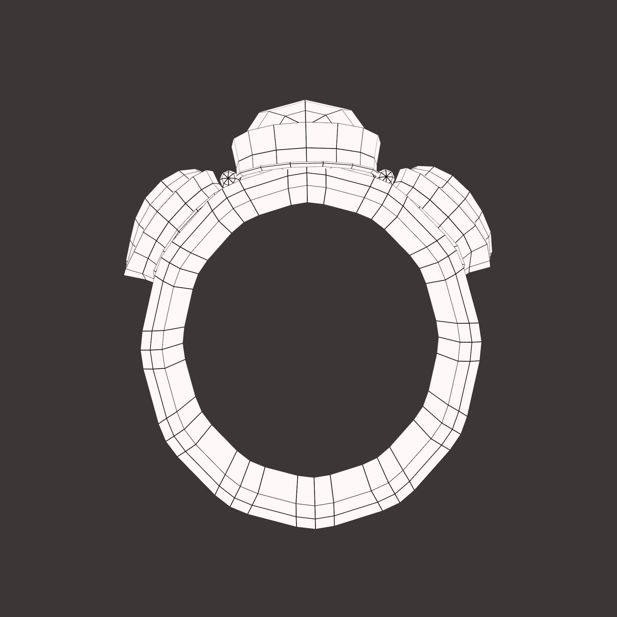 Medieval Ring Free low-poly 3D model_56