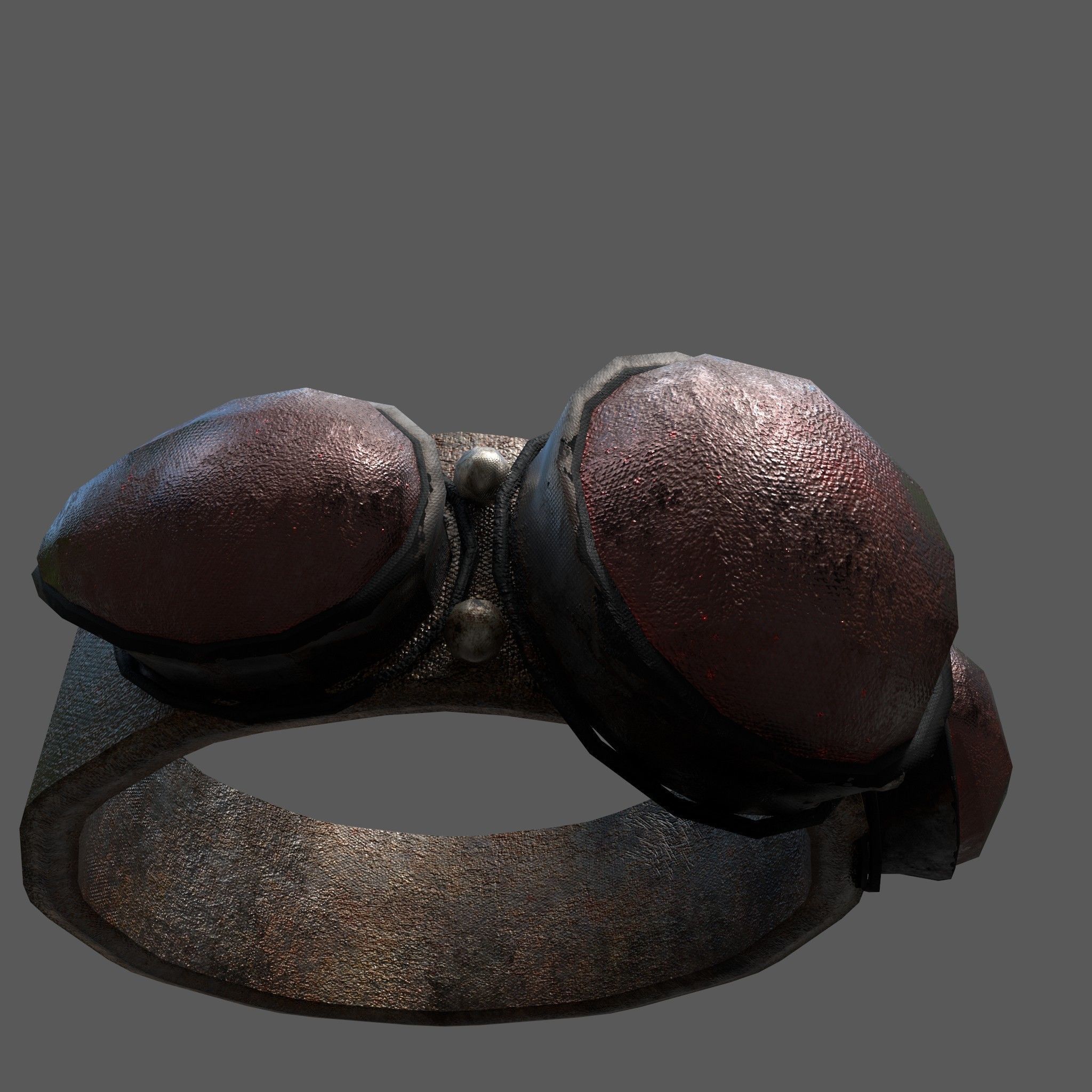Medieval Ring Free low-poly 3D model_34