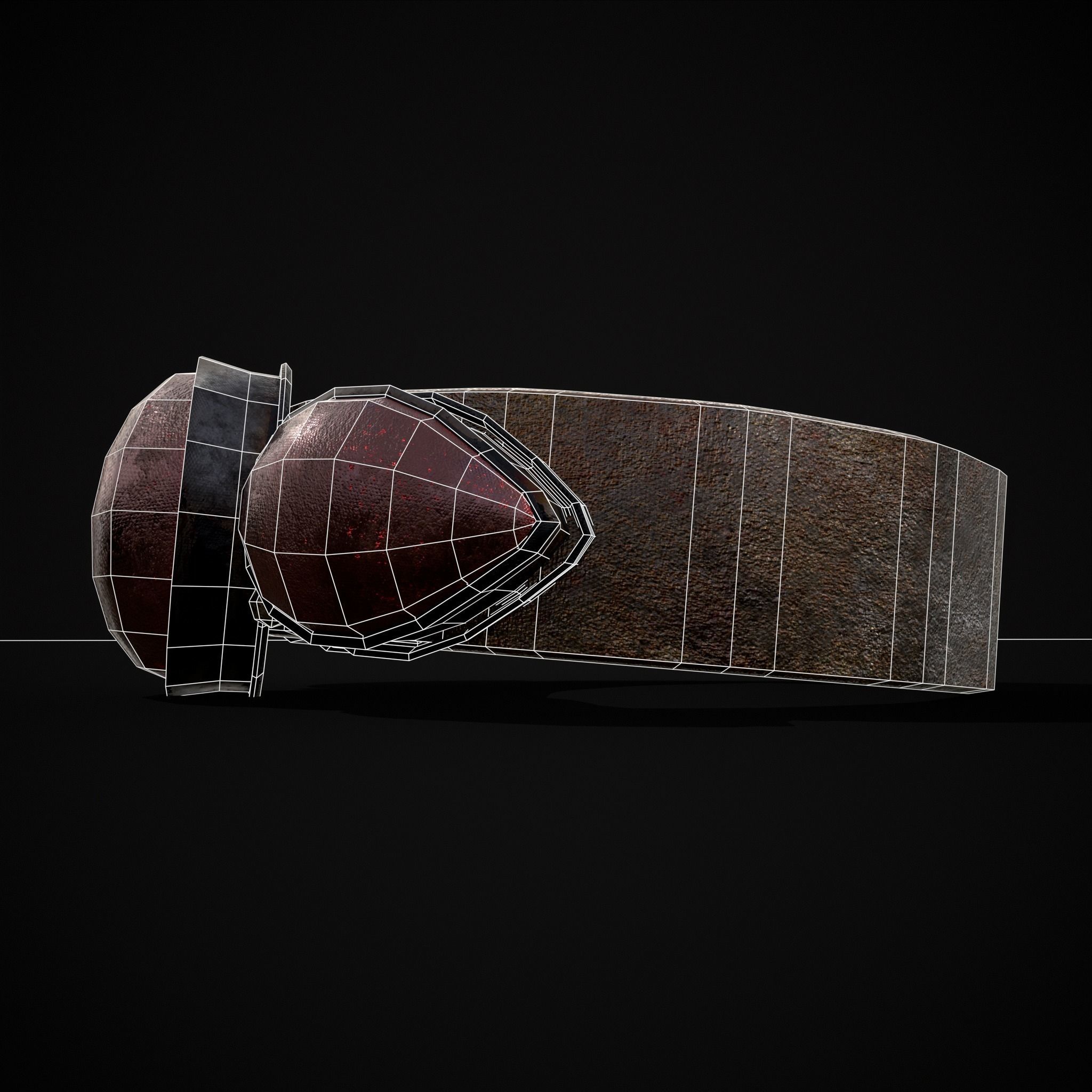 Medieval Ring Free low-poly 3D model_16