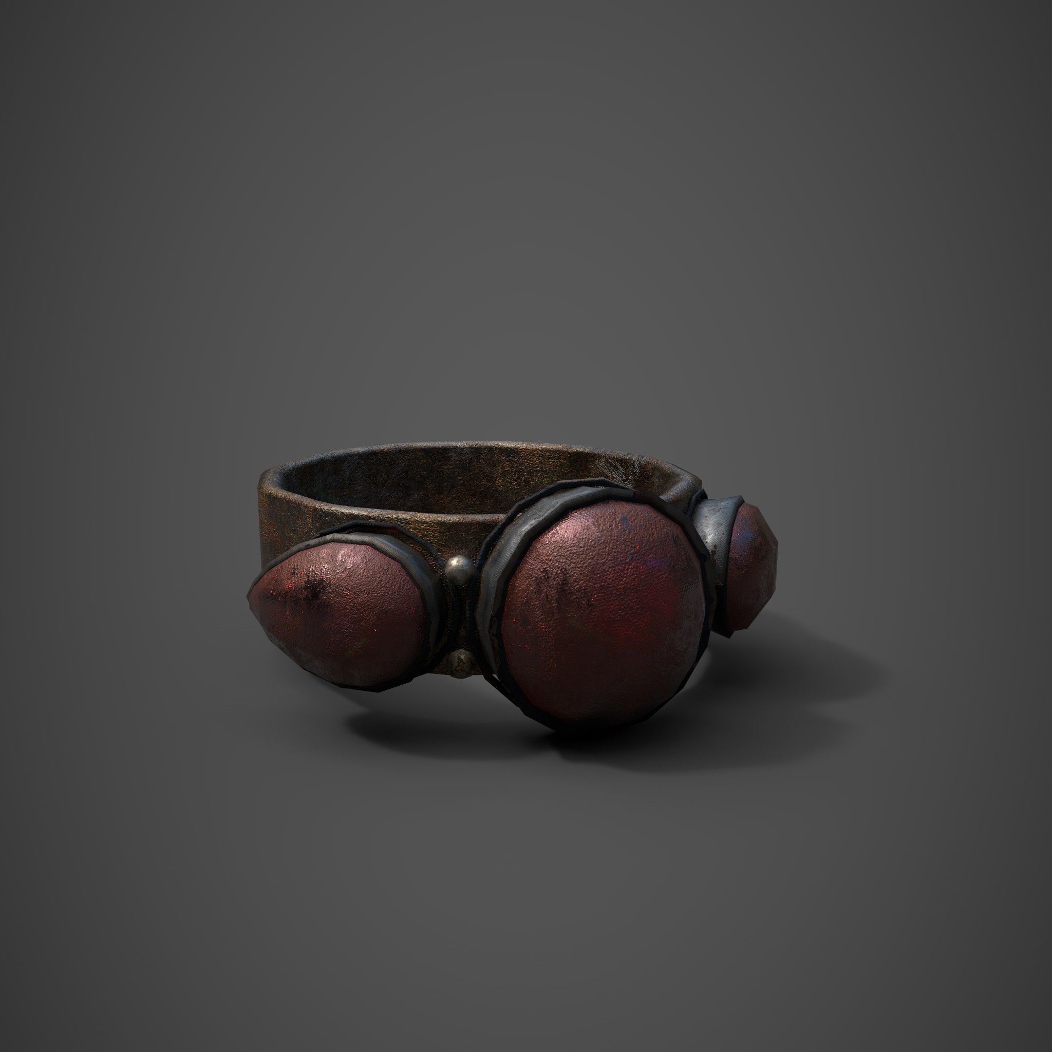 Medieval Ring Free low-poly 3D model_21
