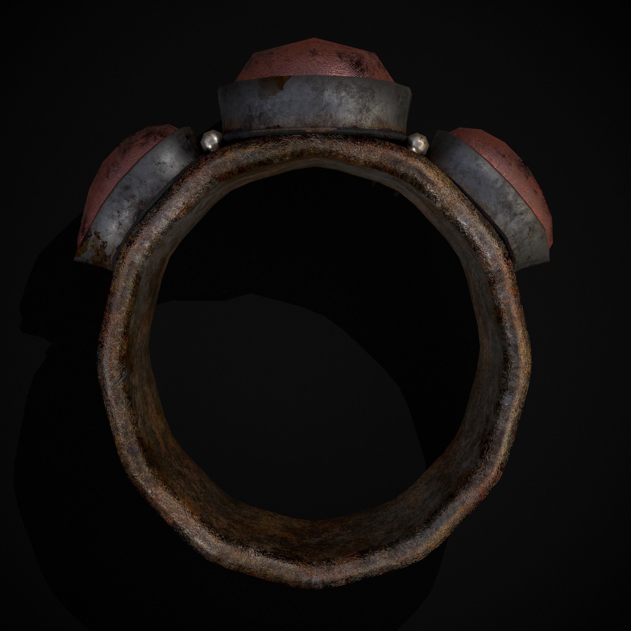 Medieval Ring Free low-poly 3D model_5
