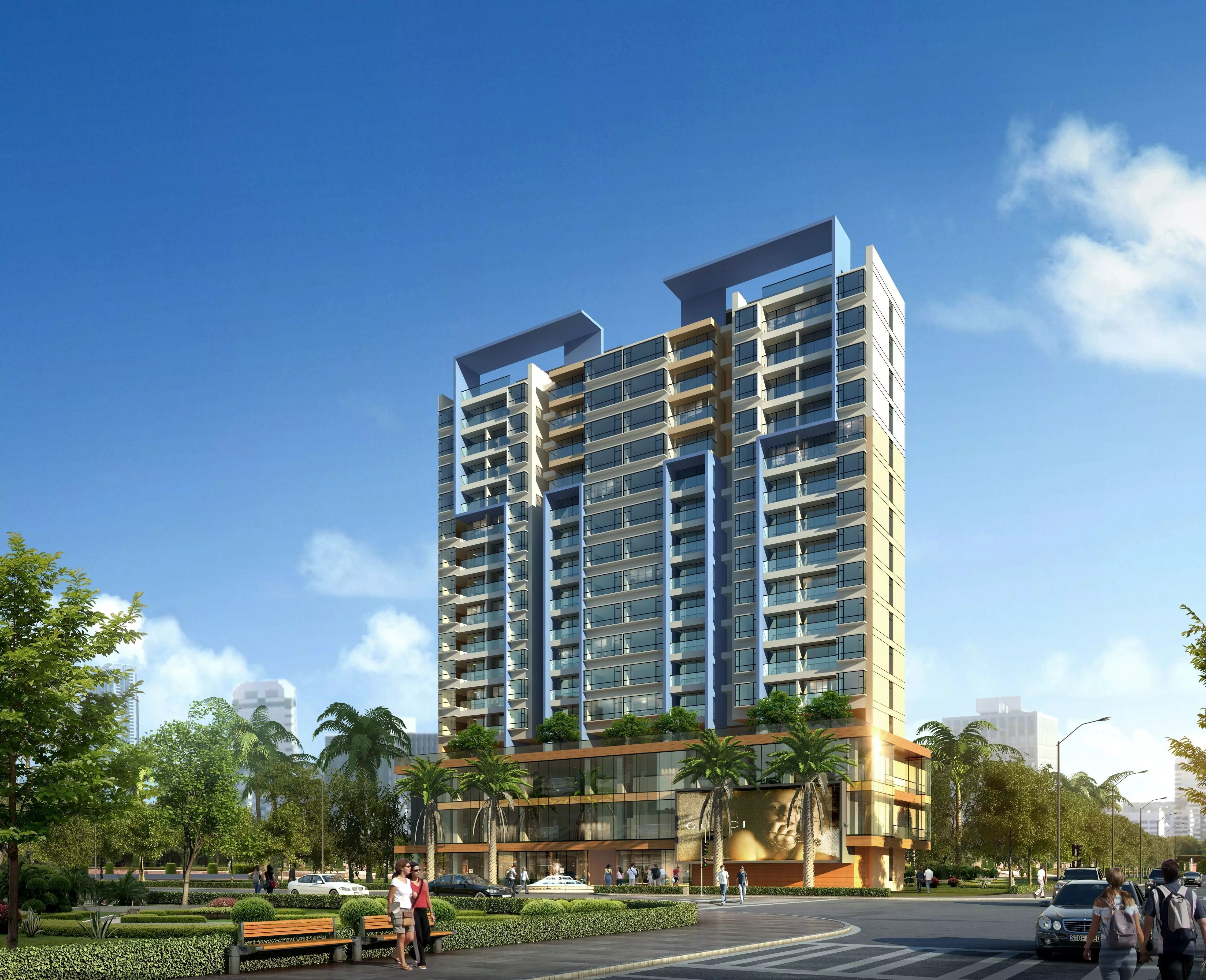 Modern 3d Design Low-poly 3D model_0