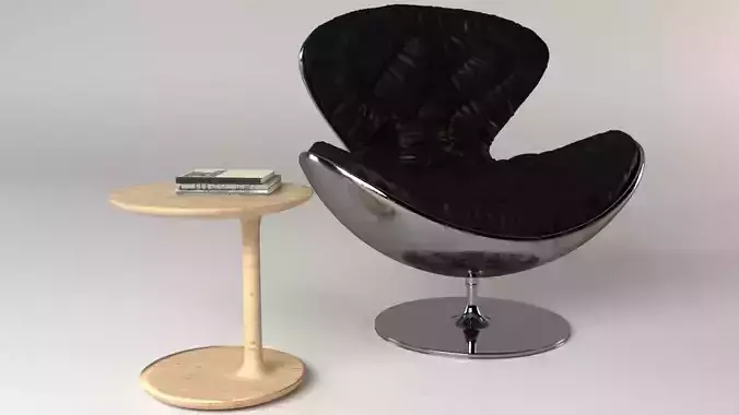 LEATHER LOUNGE CHAIR