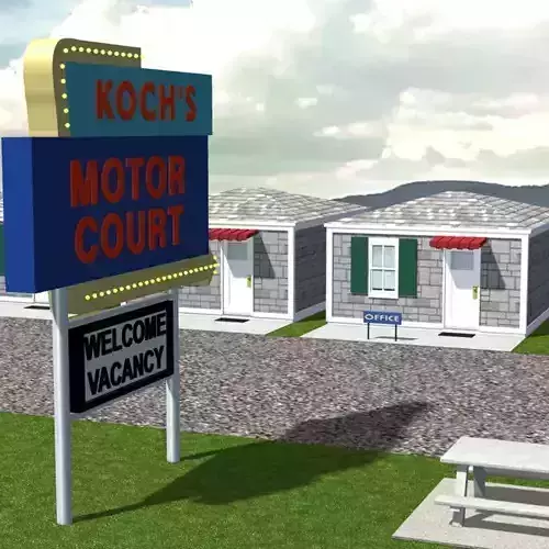 Americana Motor Court 3D model