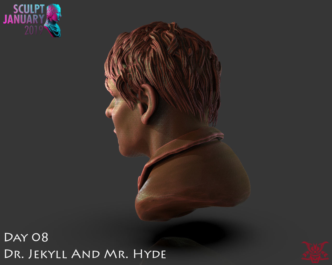 Dr Jekyll and Mr Hyde Timelapse and Model 3D print model_4