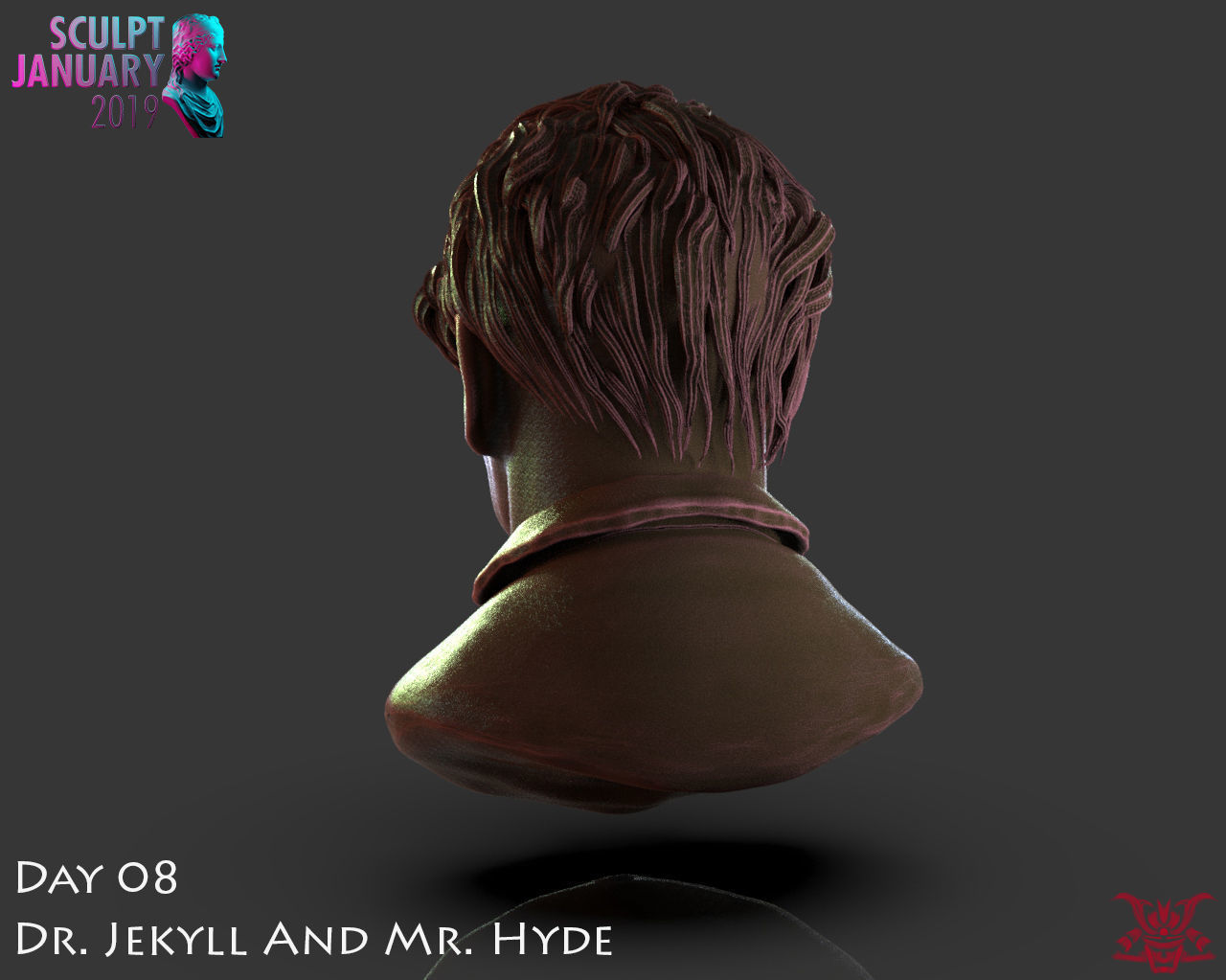 Dr Jekyll and Mr Hyde Timelapse and Model 3D print model_5