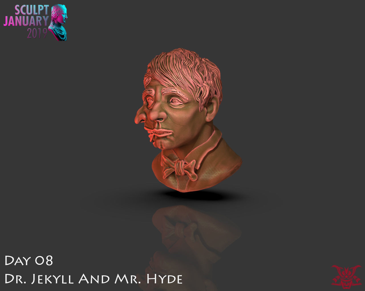Dr Jekyll and Mr Hyde Timelapse and Model 3D print model_12