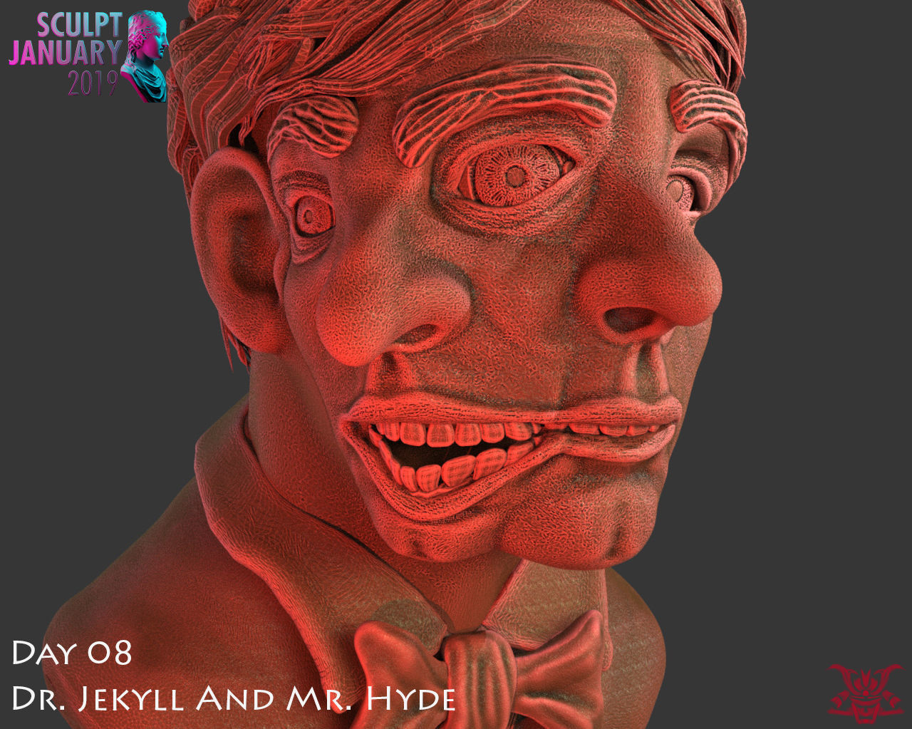 Dr Jekyll and Mr Hyde Timelapse and Model 3D print model_14