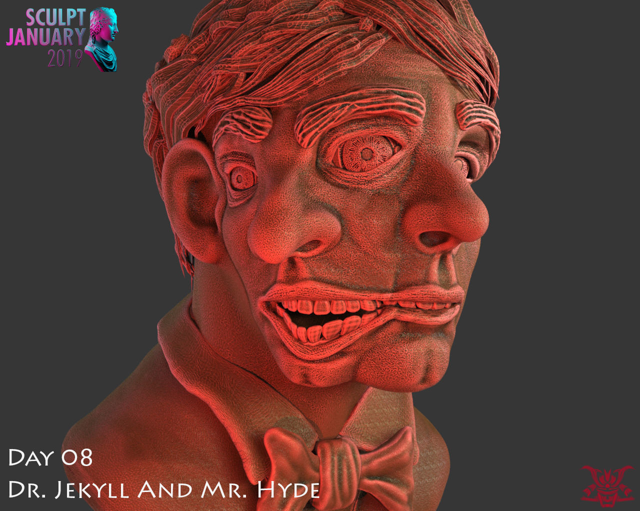 Dr Jekyll and Mr Hyde Timelapse and Model 3D print model_8