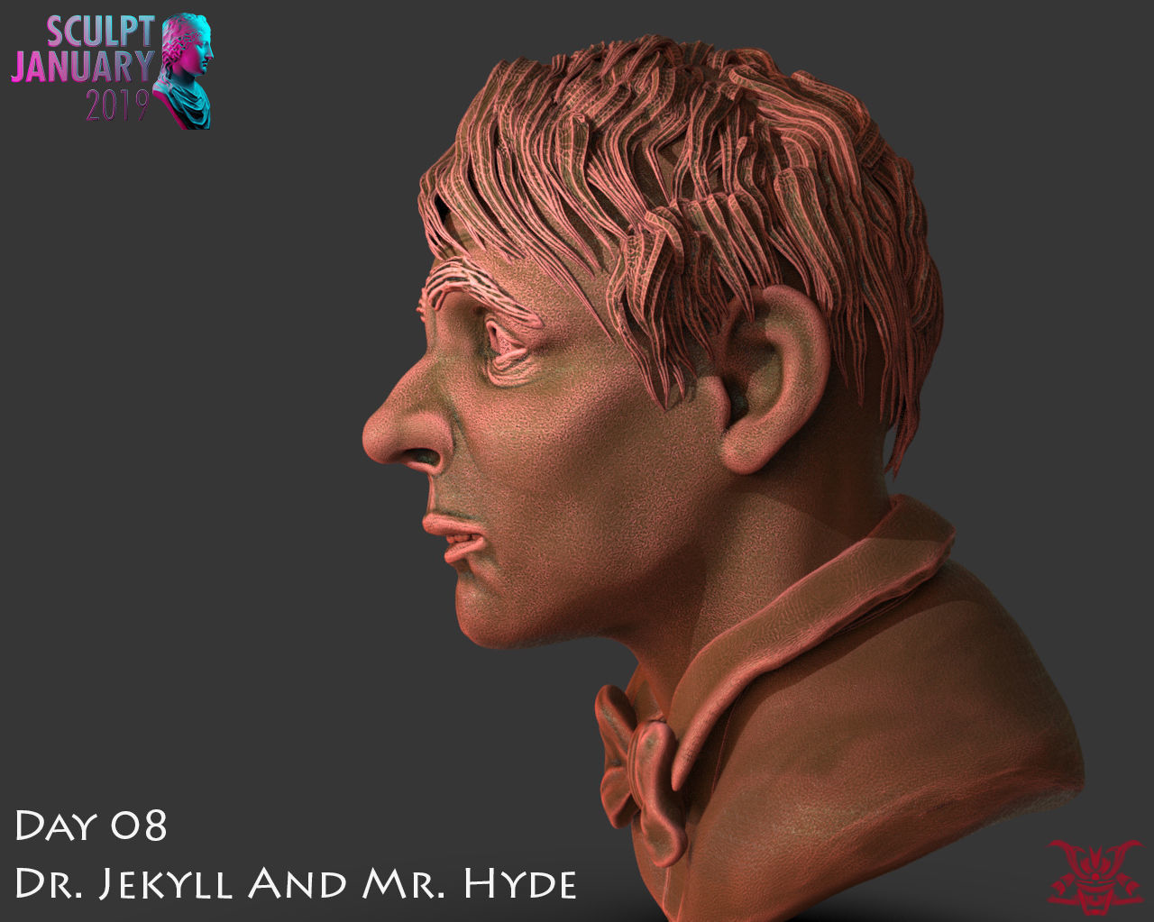 Dr Jekyll and Mr Hyde Timelapse and Model 3D print model_9