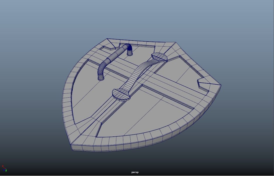 Hylian Shield PBR Low-poly 3D model_8