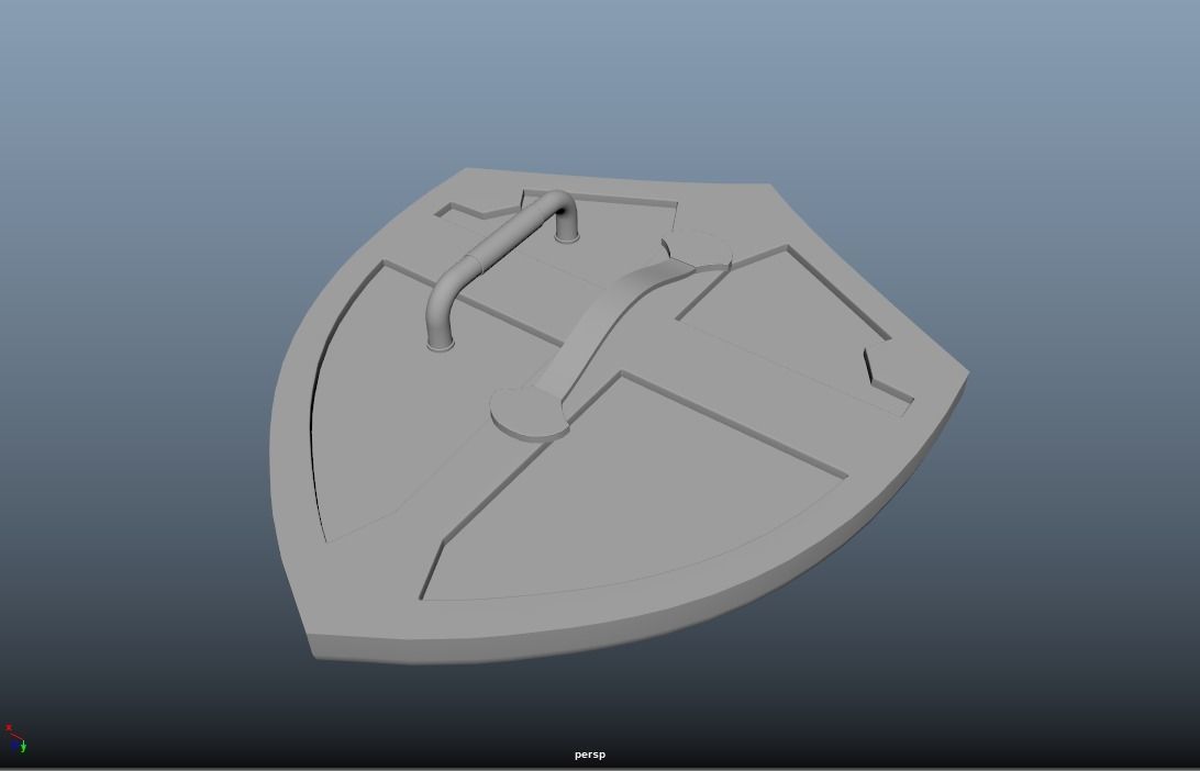 Hylian Shield PBR Low-poly 3D model_9