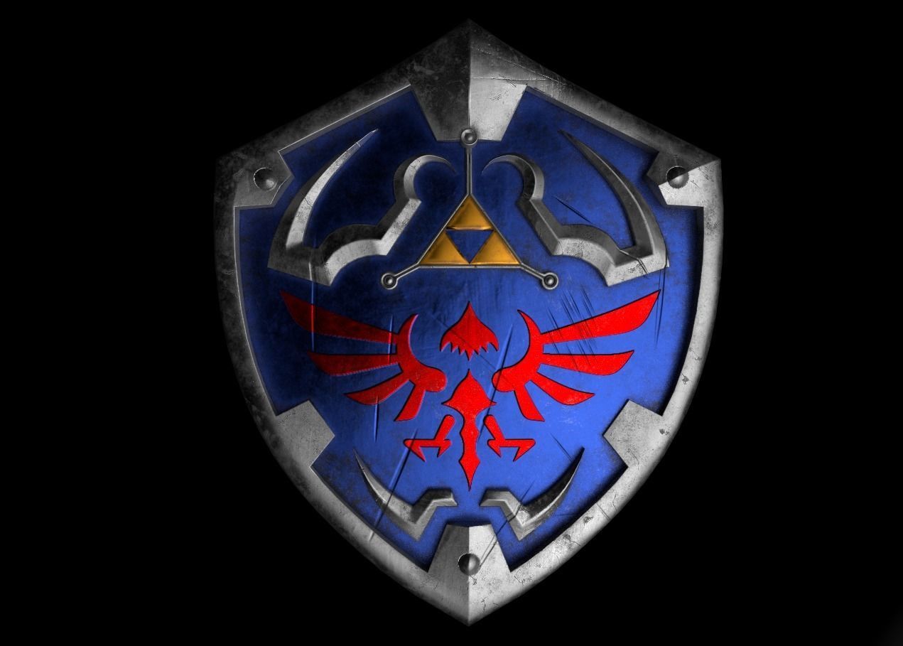 Hylian Shield PBR Low-poly 3D model_2