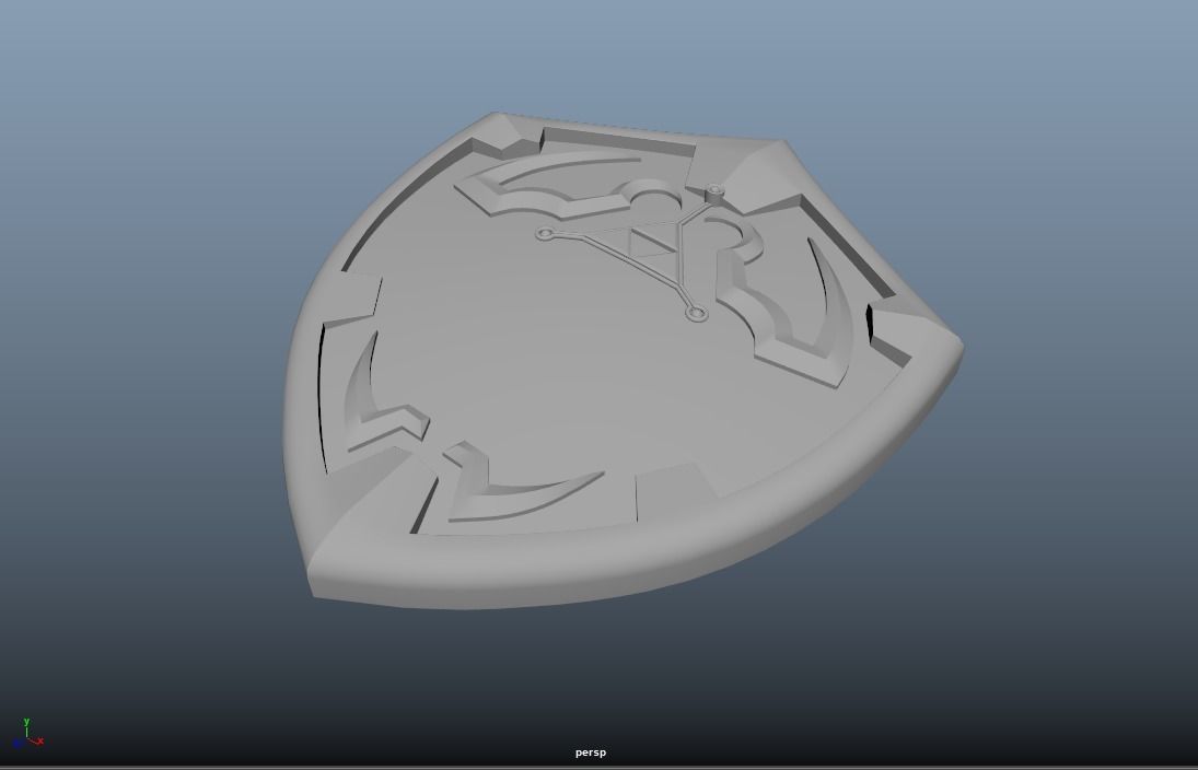 Hylian Shield PBR Low-poly 3D model_7