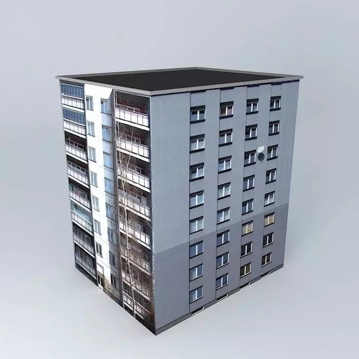 Věžák on anti-4 elementary schools Free 3D model_0