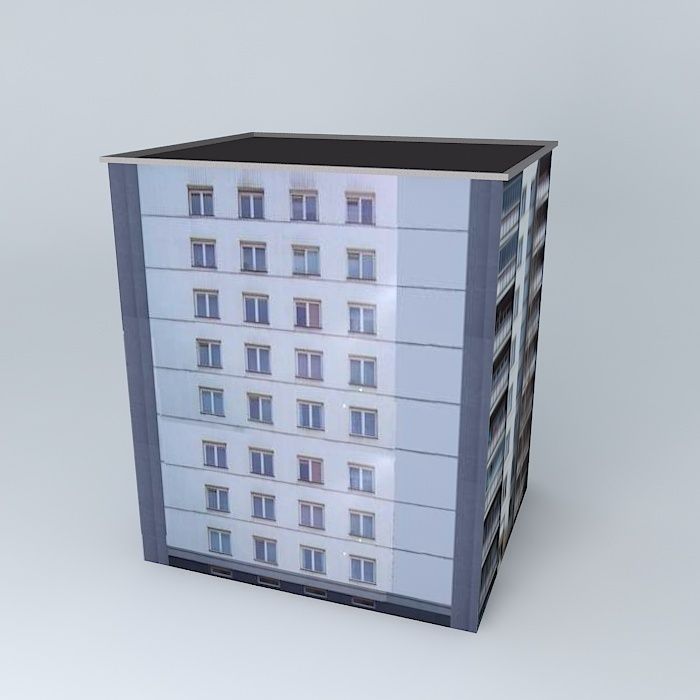 Věžák on anti-4 elementary schools Free 3D model_1