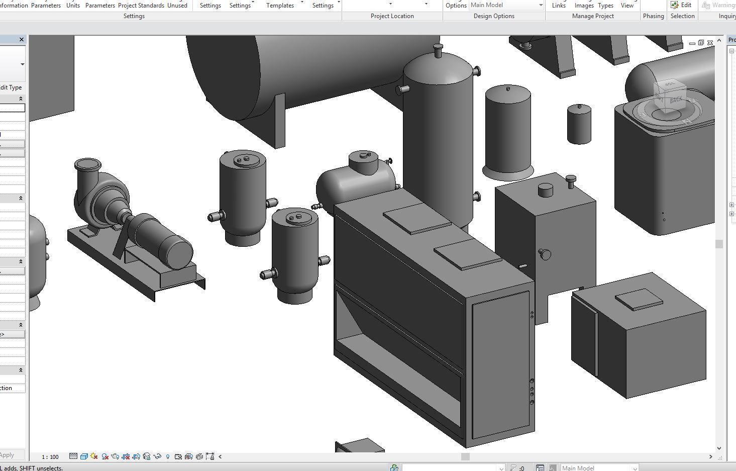 Mechanical Equipments Revit Families 2016 3D model | CGTrader