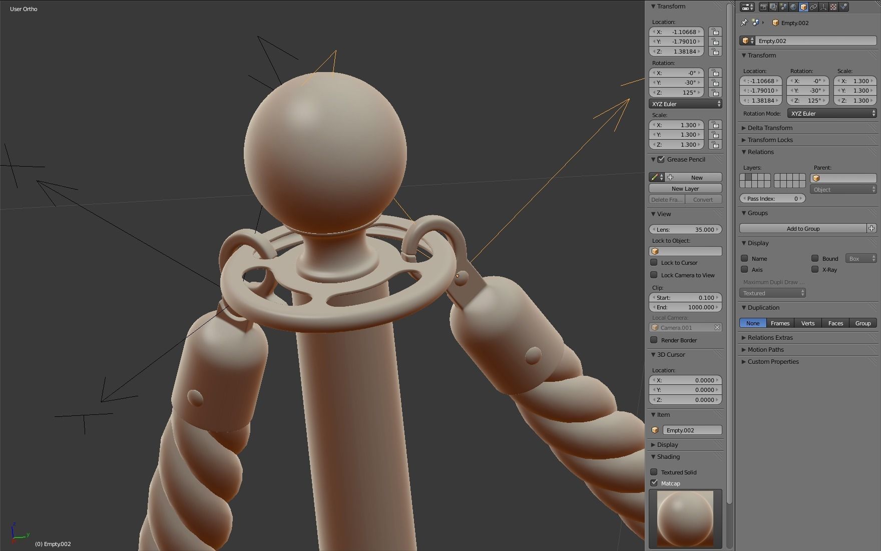 Round stage with red carpet 3D model_18