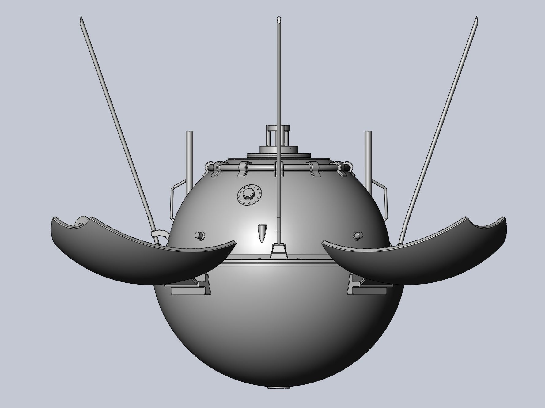 Luna 9 Moon Probe Printable Model 3D print model_2