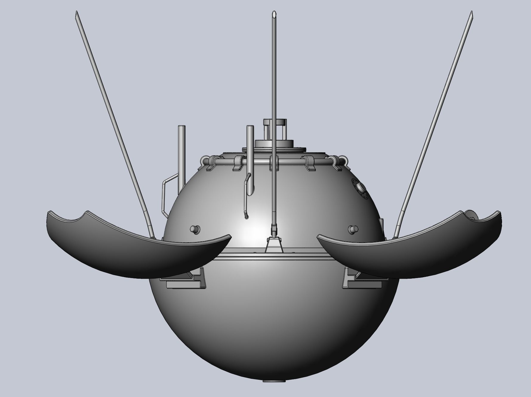 Luna 9 Moon Probe Printable Model 3D print model_15