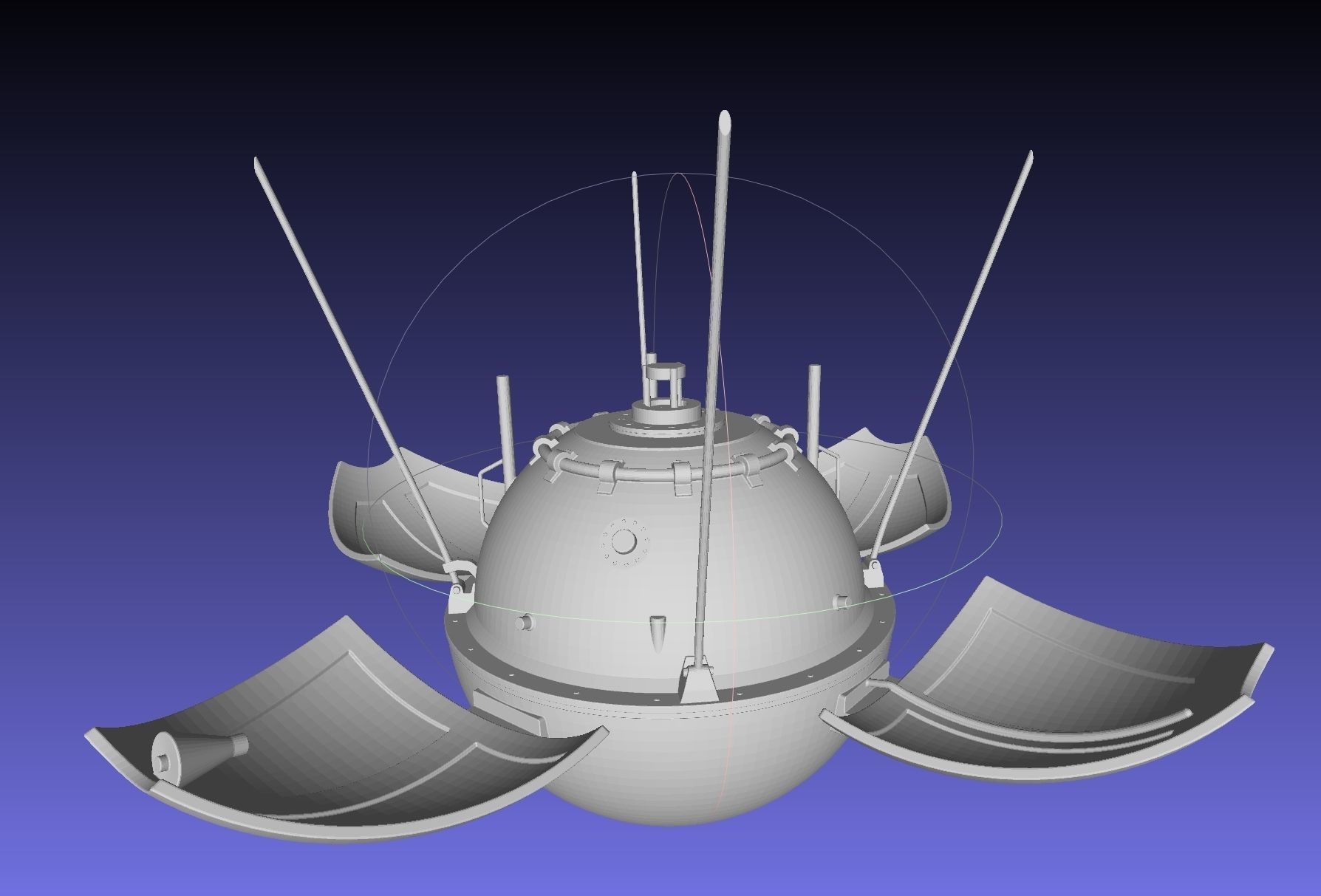 Luna 9 Moon Probe Printable Model 3D print model_26