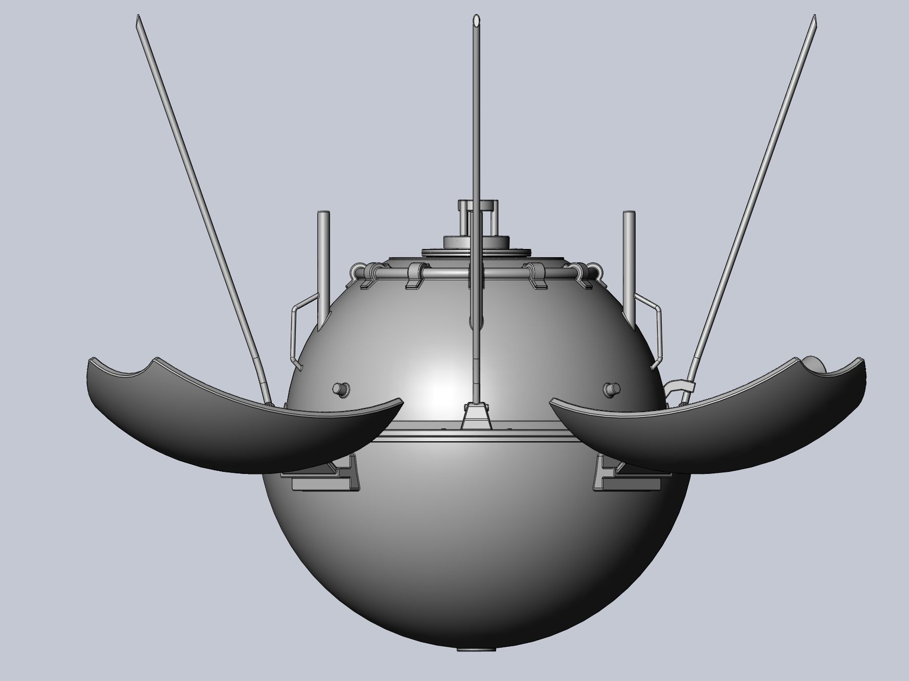 Luna 9 Moon Probe Printable Model 3D print model_14