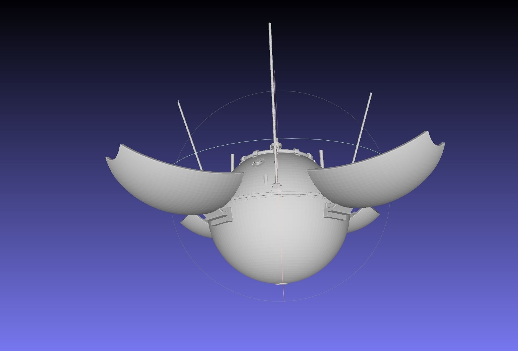 Luna 9 Moon Probe Printable Model 3D print model_21