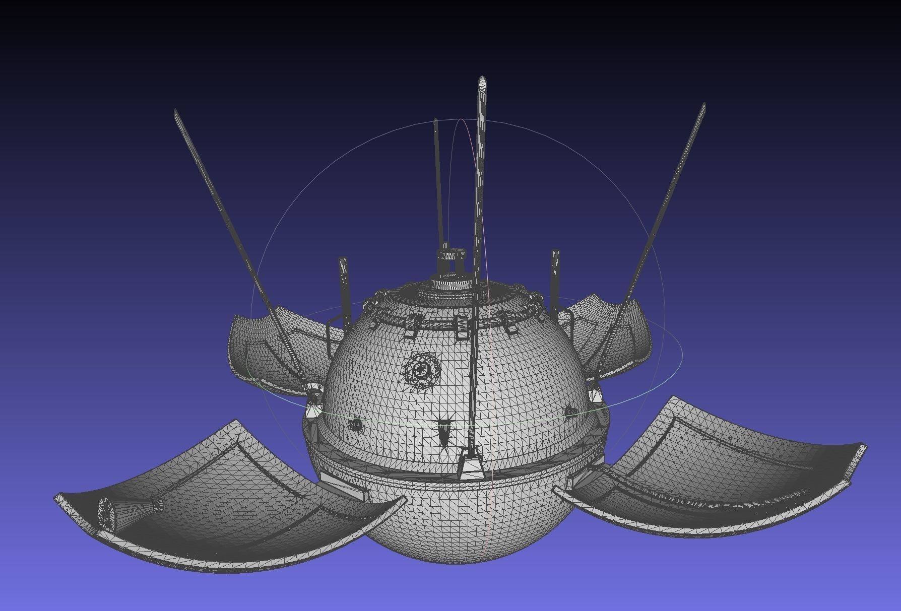 Luna 9 Moon Probe Printable Model 3D print model_34