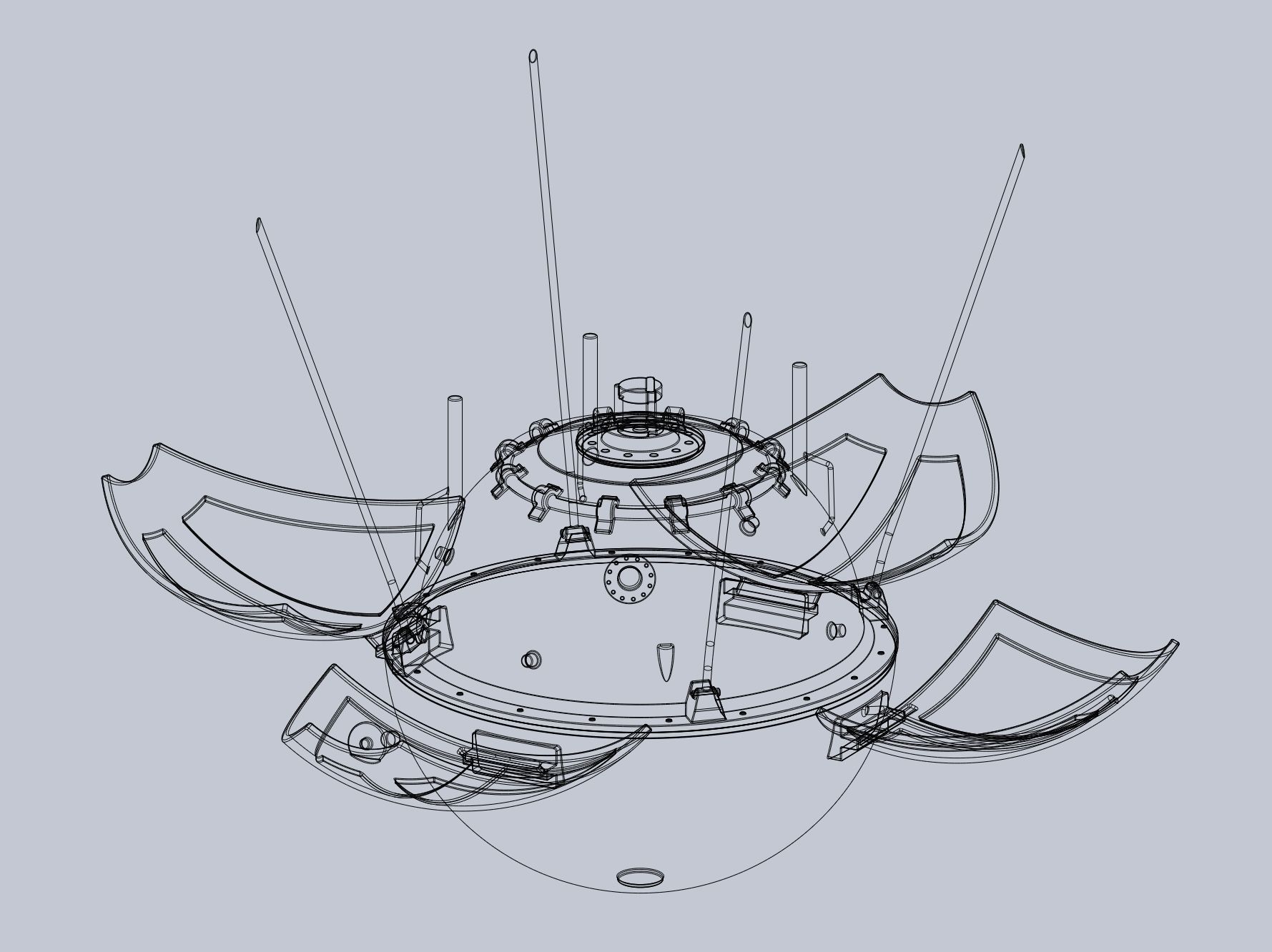 Luna 9 Moon Probe Printable Model 3D print model_20