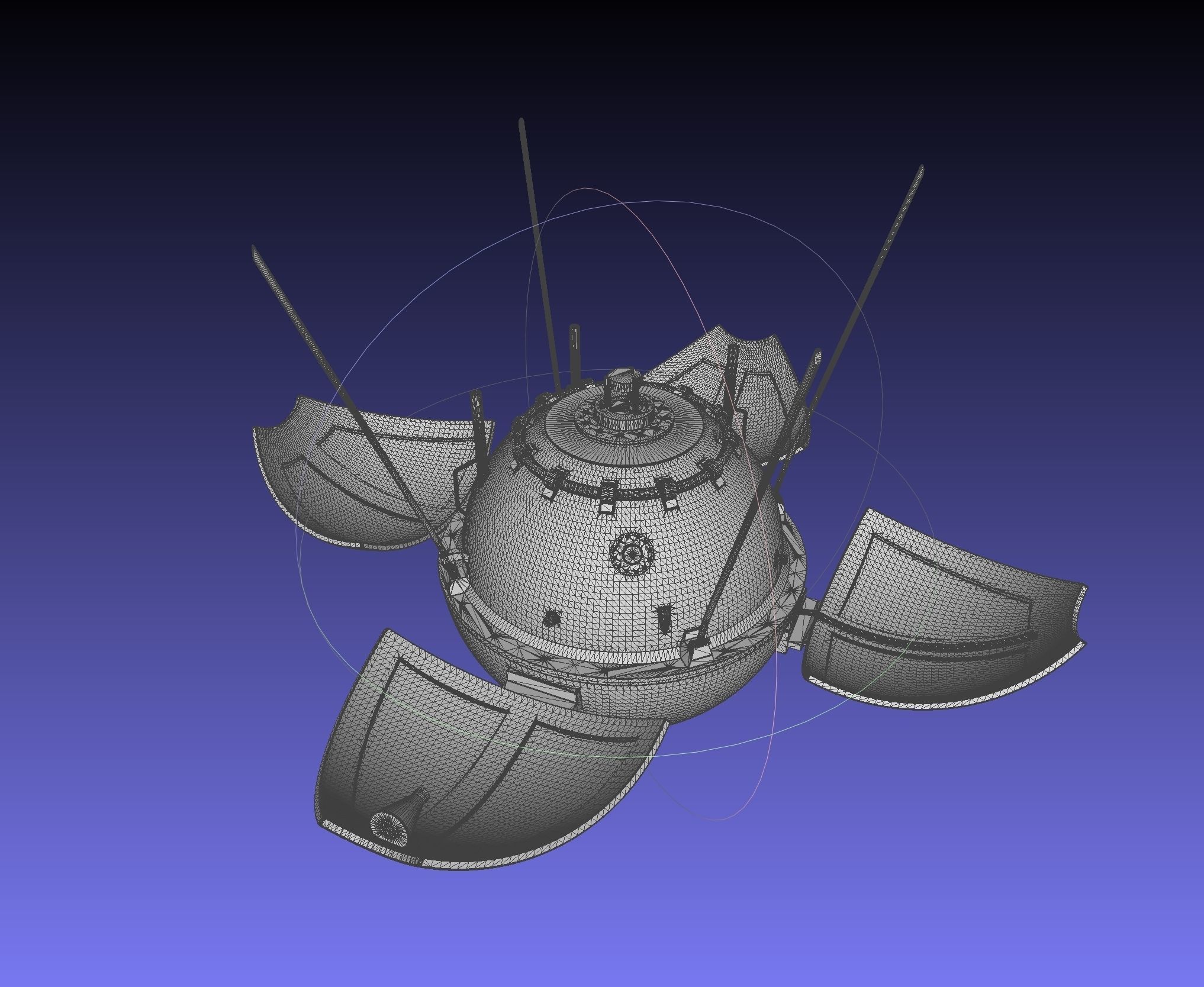 Luna 9 Moon Probe Printable Model 3D print model_1