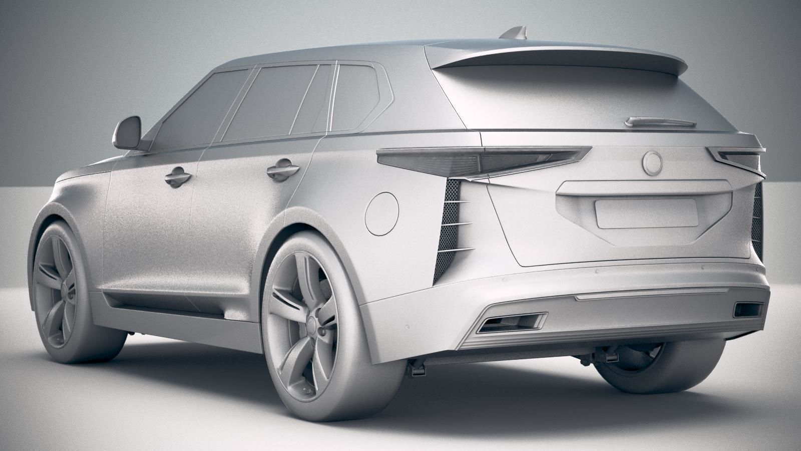 Generic Luxury SUV 2019 3D model_23