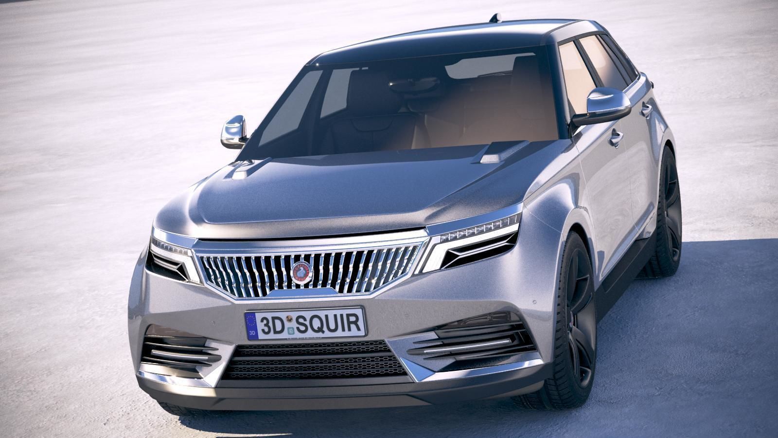 Generic Luxury SUV 2019 3D model_1
