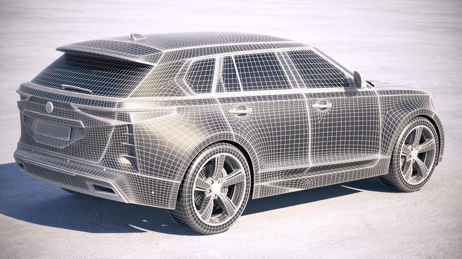 Generic Luxury SUV 2019 3D model_25