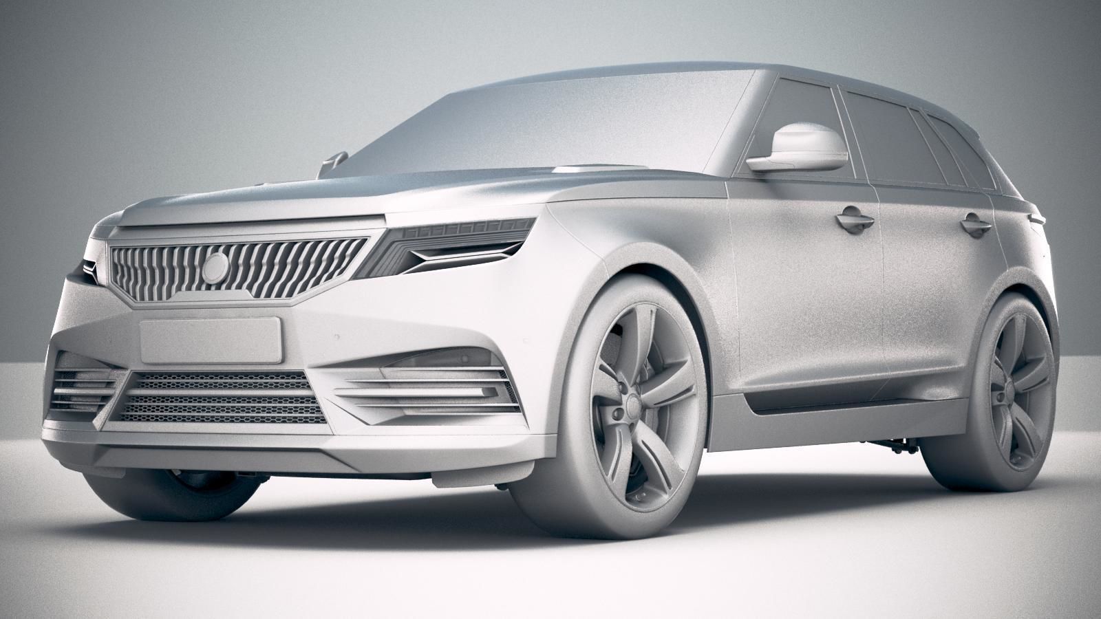 Generic Luxury SUV 2019 3D model_22