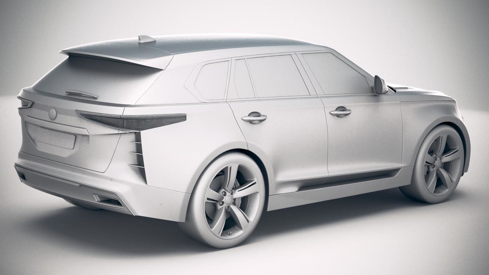 Generic Luxury SUV 2019 3D model_20