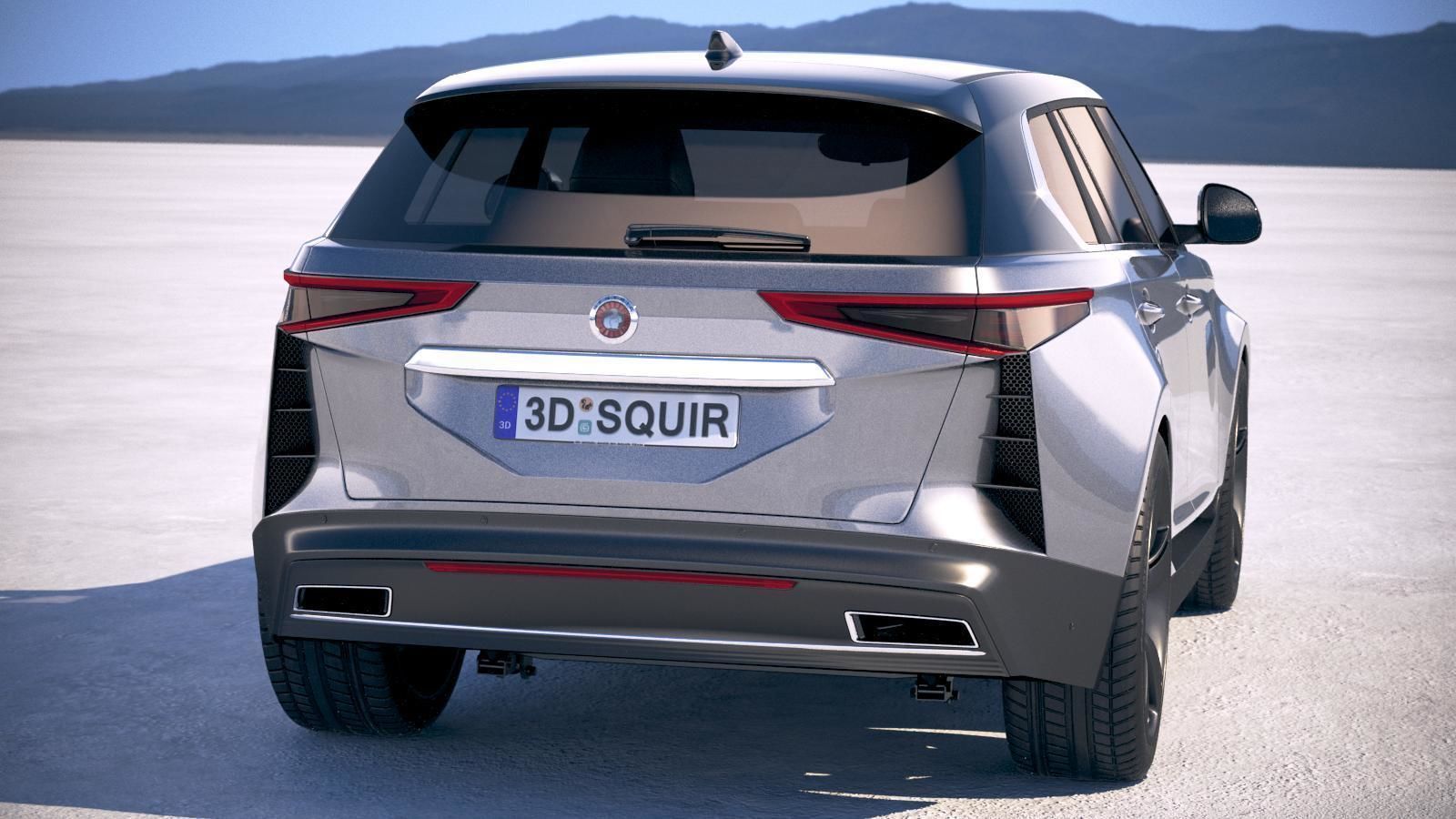Generic Luxury SUV 2019 3D model_5