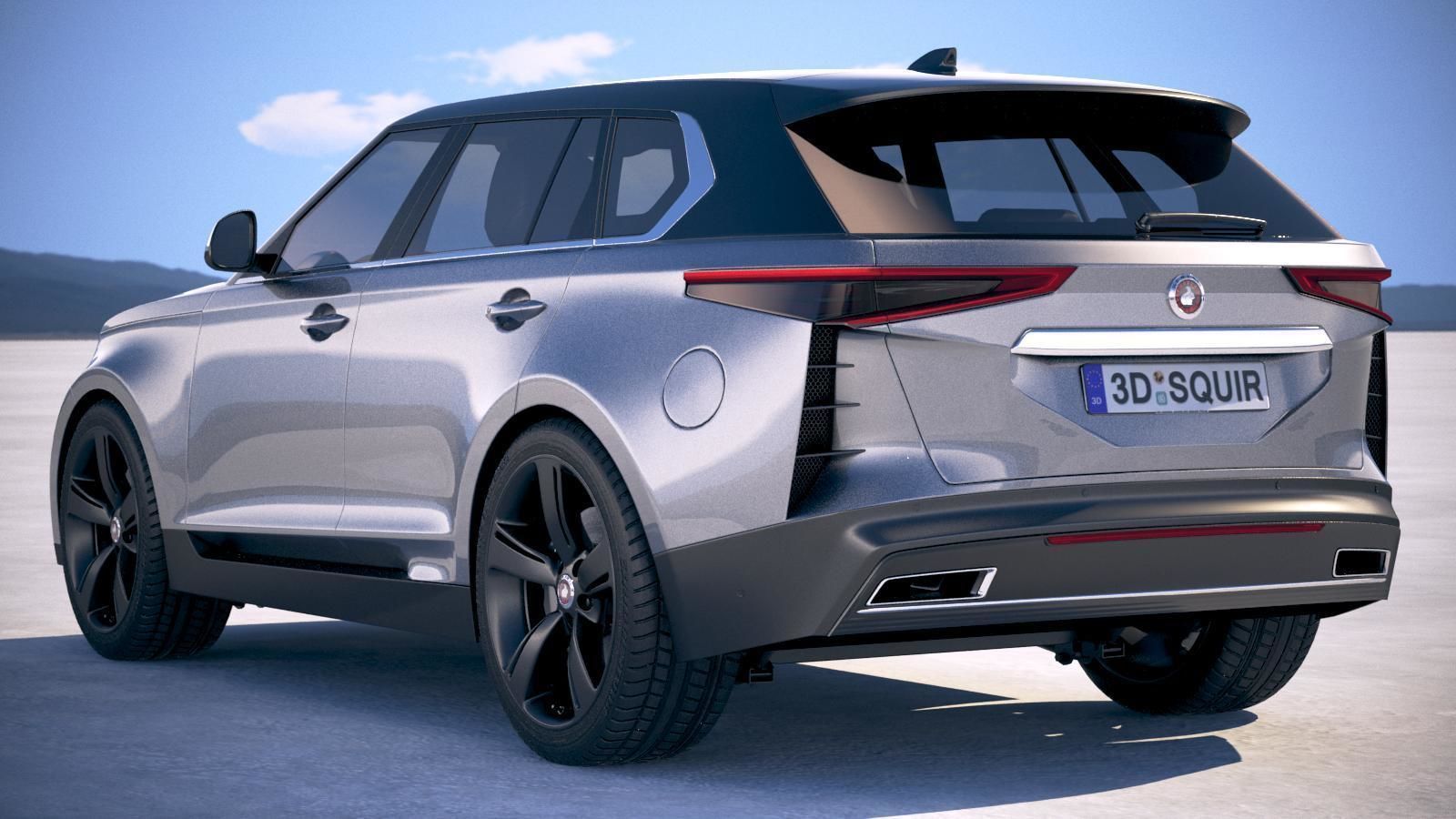 Generic Luxury SUV 2019 3D model_13