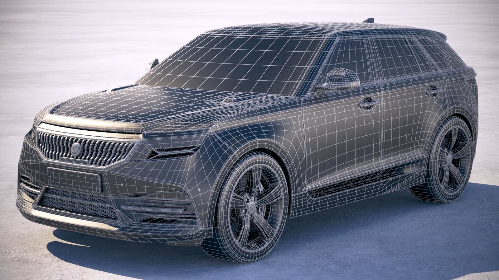 Generic Luxury SUV 2019 3D model_26