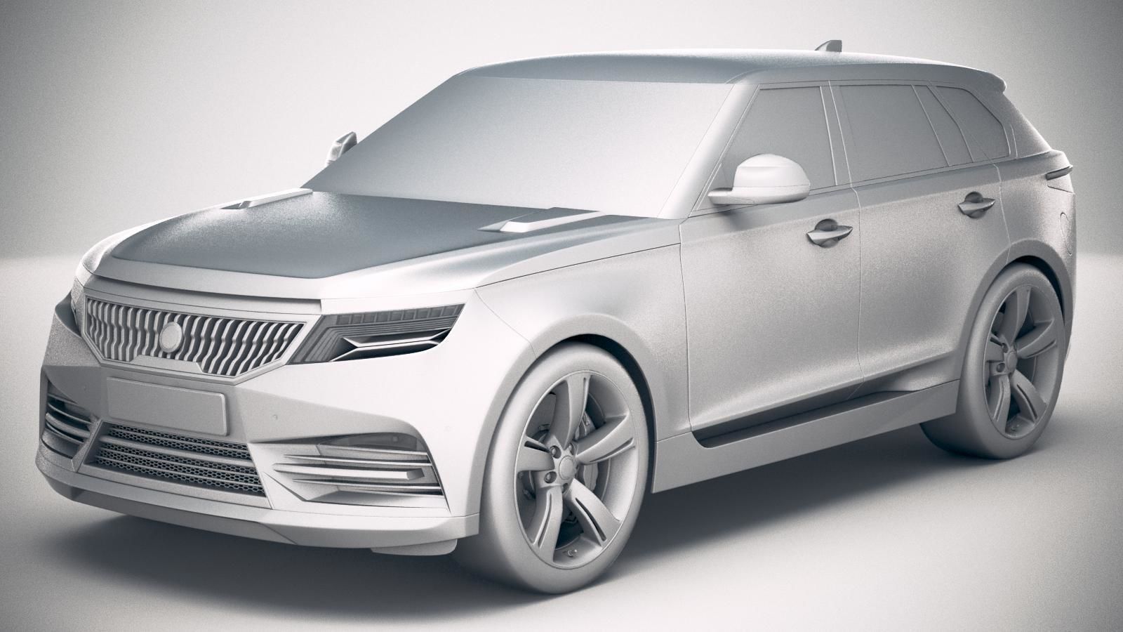Generic Luxury SUV 2019 3D model_17