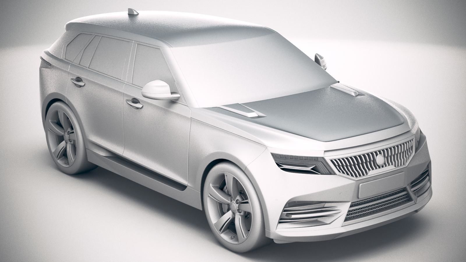 Generic Luxury SUV 2019 3D model_21