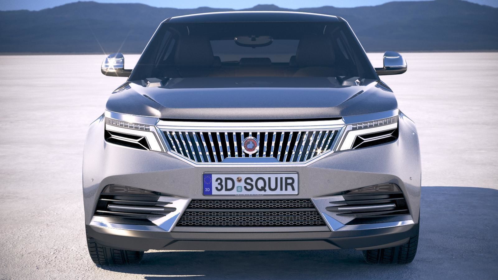 Generic Luxury SUV 2019 3D model_9