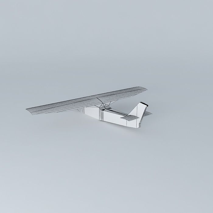 Cesna plane Free 3D model_4