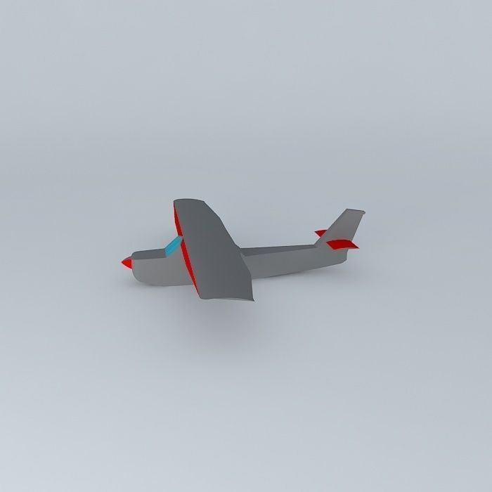 Cesna plane Free 3D model_2