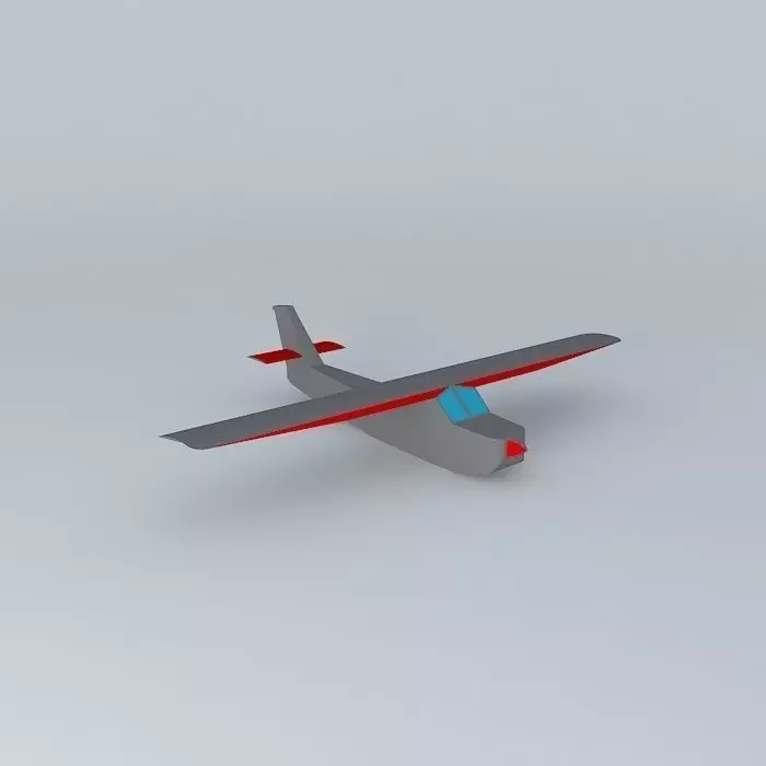 Cesna plane Free 3D model_0