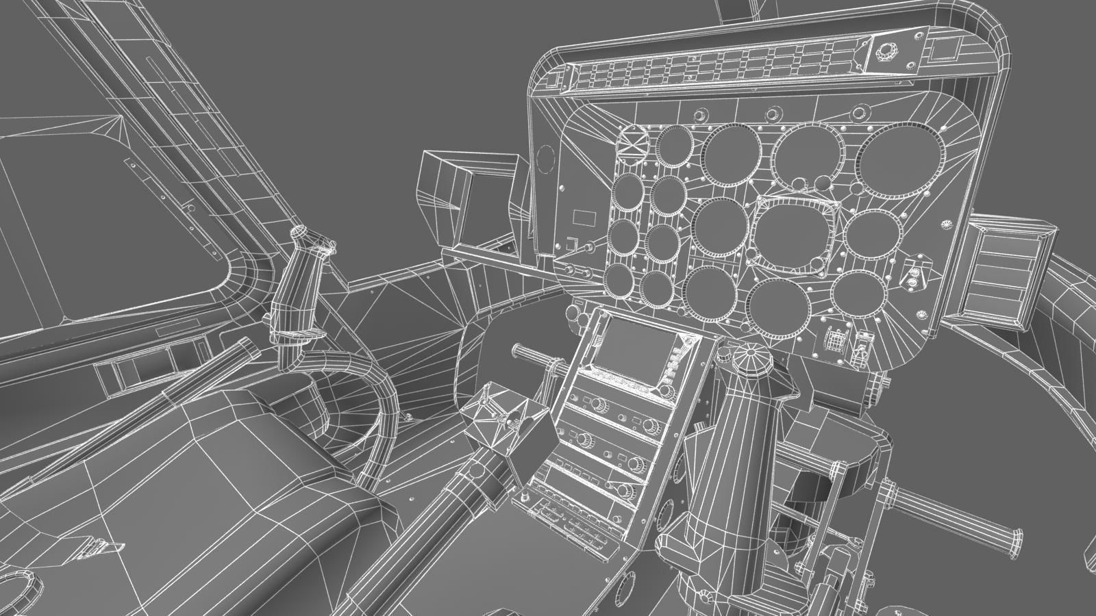 Bell 407 Low-poly 3D model_31